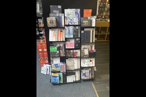 Products on display at Nottingham Fopp store